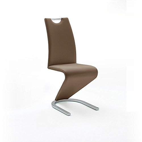 MCA furniture GmbH Harris 2er Set Schwingstuhl Kunstleder braun (AMADOCP_ AMADO_B)