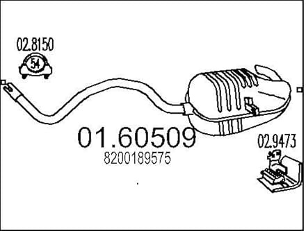 MTS Company 01.60509 Endschalldämpfer