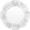 ChargeIt by Jay Deniz Flower Shape Glass Charger Plate, Silver