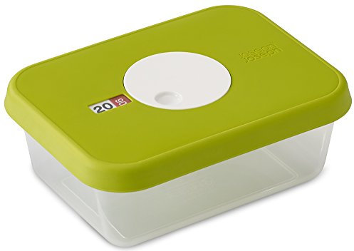 Joseph Joseph Dial Stapelbarer Behälter Mit Datierbarem Deckel Rechteckig, 1,0 L, grün