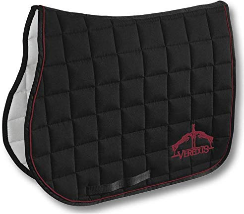 Veredus Shock Absorbing tapis de selle en coton, Noir/fuchsia, Nero/Fucsia