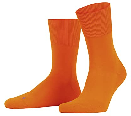 FALKE Run U So algodón lisos 1 par, Calcetines Unisex adulto, Naranja Bright Orange 8930, 44-45