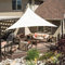 LOVE STORY Toldo Vela Triangular 5x5x5m Impermeable Toldos Crema Vela de Sombra，PES Poliestere Protección UV al 95% para Actividades al Aire Libre, Jardín, Patio