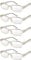 4sold The Reading Glasses Slim Readers Value 5 Pack Mens Womens Transparent +2.00