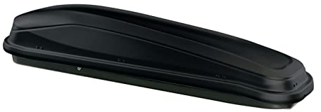 Dachbox JUEASY300 300Ltr schwarz + Dachträger VDP004 L kompatibel mit VW Caddy ab 2008