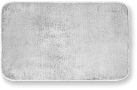 GEMITEX Teppich MERLINO 50 x 80 blau ULTRASSORBENTE, Polyester, hellgrau