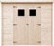 TIMBELA M310+M310G Holzhaus Gartenhaus - Gartenschuppen Holz mit Boden Imprägnierte B239xL142xH200 cm/ 2,63 m2 Lagerschuppen für Garten - Fahrrad Schuppen - Wasserfestes Dach