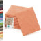 ZOLLNER 10er Set Waschlappen - weiche und saugstarke Waschhandschuhe - waschbar bis 95°C - Baumwolle - 16x21 cm in orange