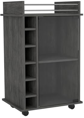 TUHOME Barschrank Dukat Eiche Smoky