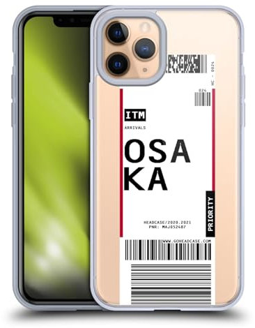 Head Case Designs Osaka, Japan Kofferanhänger Gelhülle [Militärischer Schutzgrad] Kompatibel Mit Apple iPhone 11 Pro Und Kompatibel Mit MagSafe