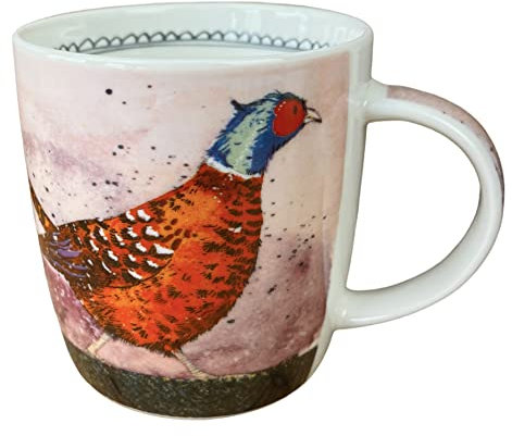 Alex Clark Pheasant Mug - British Wildlife - Birds - Cup for Wildlife Lovers - Gift Ideas - Perfect for Coffee & Tea - Vegan Friendly - Designed in The UK...