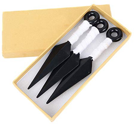 I3C NA ruto Accessoires Kunai Blanc 13 cm NA ruto Cosplay Accessoires Hommes Femmes Boxed Cadeaux