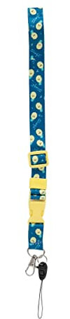 Mr.Wonderful - Correa para el Cuello - Colgante con Mosquetón para Llaves, Teléfono Móvil o Pendrive - Diseño Piñas - Correa Resistente y Ajustable - 70 x 2 cm - Lanyard