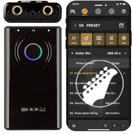 MOOER Prime P1 Multi-Effekt-Prozessor für Gitarre, Bass-Pedale mit Tuner, Verstärker, Metronom für Praxis und Leistung
