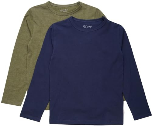 MINYMO Unisex Kinder Basic 34 -T-Shirt Ls (2-Pack) Shirt (2er Pack)