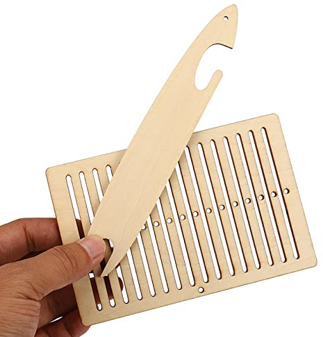 Zerodis 2 StüCk Webstuhl Kit HolzgüRtel Webstuhl Webwerkzeuge Kunsthandwerk FüR Armband Tasche GüRtel Kameragurt HolzgüRtel Weben