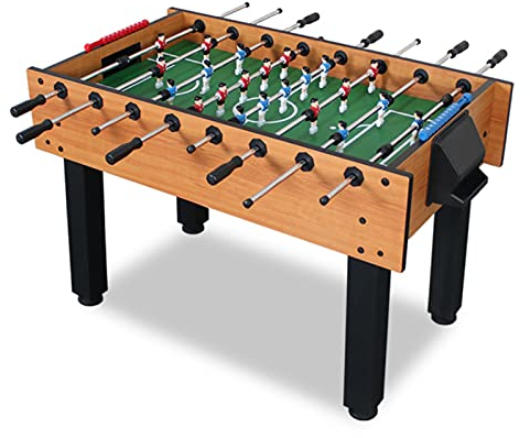 Samnuerly Kickertisch Großer Standard 8-poliger Kickertisch für Erwachsene Indoor-Fußballtisch (C)