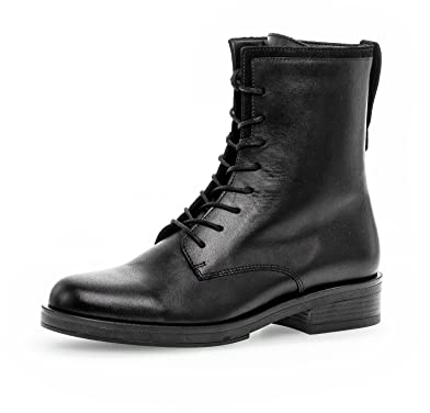 Gabor Damen Schnürstiefeletten, Frauen Stiefeletten,Wechselfußbett,Best Fitting,Bootee,Booties,halbstiefel,Kurzstiefel,schwarz,38 EU / 5 UK