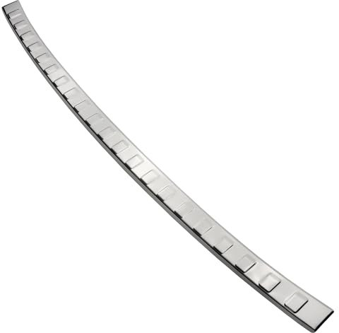 Aroba AR1196-CR Edelstahl Hochglanz Poliert Ladekantenschutz kompatibel mit Volvo XC90 ab BJ. 2.2015> passgenau Abkantung Farbe Chrome