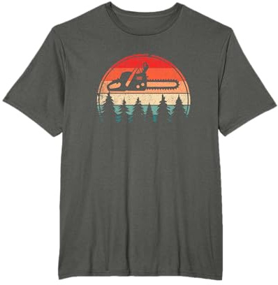 Leñador De Motosierra Retro Leñador De Motosierra Vintage Camiseta