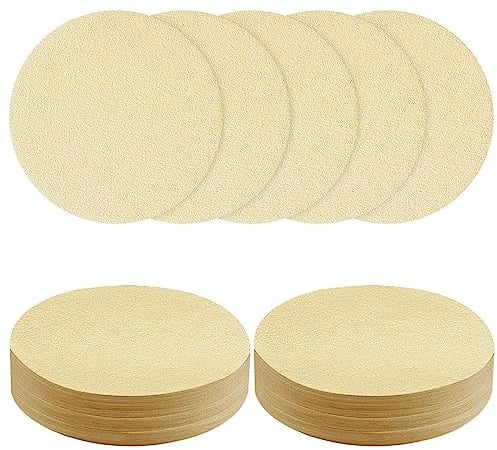 HOTUT Filtri Caffè in Carta 100 Pezzi, Carta Filtro per Caffè Rotonda Filtri da Caffè Non Sbiancati, 100% Naturale Filtri Caffè Monouso, per Macchine da Caffè Caffettiere Moka Pot (51mm)