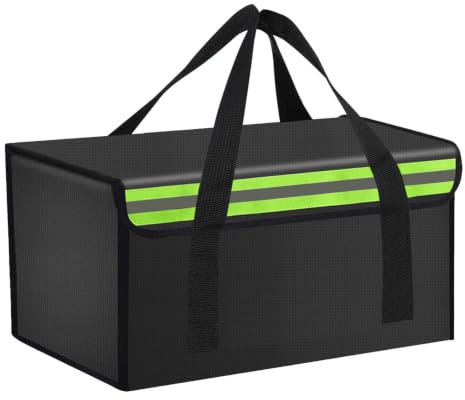 CNDHDOK Akku-Safe Bag Ladetasche, große Kapazität, Lipo-Akku-Tasche für E-Bike, Lipo-Akku, Aufbewahrung, Ladung, Transport, Zuhause, Reisen, feuerfeste, sichere Aufbewahrungstasche (400x250x250 mm)