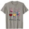 Verres à vin rouge, blanc, bleu, 4 juillet, vin rouge et bleu T-Shirt