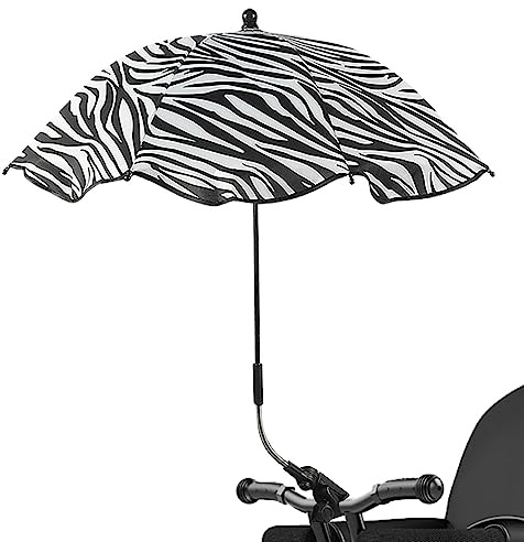 Bavokon Parasol Poussette Bébé Universelle - Ombrelle Poussette Universelle Anti UV | Ombrelle Poussette pour Bébé Confort Parasol Poussette pour Landau Poussette,Vélo,Fauteuil Roulant,Plage