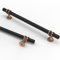 9BUILD 10 Pack Black Champagne 160mm Cupboard Handles - Zinc Alloy Drawer & Door Handles for Kitchen & Wardrobe Cabinets