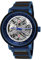 Holzwerk Germany Handgefertigte Automatik Herren-Uhr Öko Natur Holz-Uhr Holz Armband-Uhr Braun Schwarz Silber Analog (Blau.Schwarz)