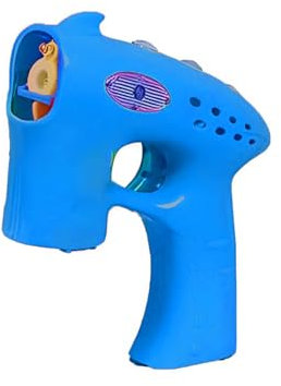 PEBBLE HUG Automatic Bubble Maker Blower, Bubble Blaster Toy Gun, Bubble Blower Toy with Light & Music, Outdoor Garden Toys, Summer Toy, Battery Included, (BLUE)