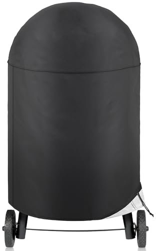 NEXCOVER Runde Grillabdeckung, 99,1 cm Durchmesser x 104,4 cm Höhe, Kuppel-Räucherabdeckung, wasserdicht und UV-beständig, Grillabdeckung für Outdoor-Grill, kompatibel mit Char-Griller Akorn Kamado