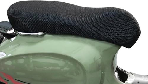 GXFCASE Für Vespa Für Primavera Für Sprint LX Für GTS Für GTV Motorrad Anti-Slip Mesh Stoff Sitzbezug Atmungsaktive wasserdichte Kissen Motorrad Sitzbank