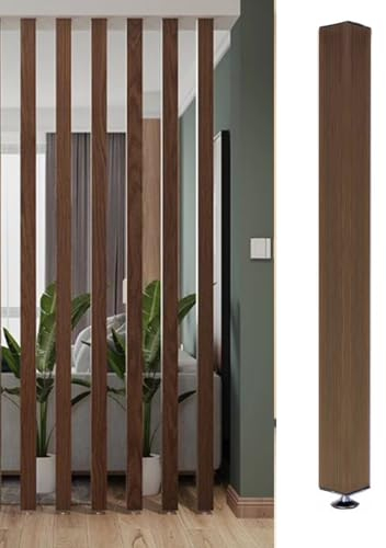 Raumteiler Trennwand, Paravent Raumtrenner Rustikaler Raumtrenner Holzsäulen, Wohnzimmer Küche Schlafzimmer Badezimmer Hauseingang Holzlatten Trennwand Vom Boden Bis Zur Decke, Installation Ohne Bohre