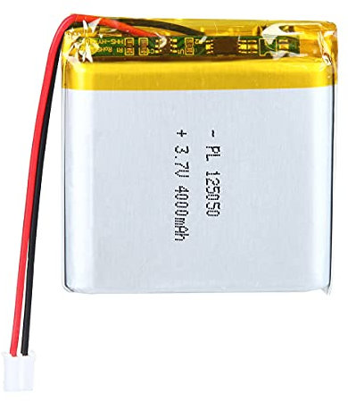 3.7V Lipo-Akku, 3.7V 4000mAh 125050 Lithium Polymer Ionen mit 2P-PH-Anschluss mit 2.0 mm Rastermaß