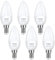 YUNRRD E14 LED Light Bulb,LED Candle Bulbs Small Screw,6W 550lm,60W Equivalent E14 SES Edison Screw in Light Bulbs,Warm White 2700K,Energy Saving Candle Light Bulbs,220-240V,Non-Dimmable,Pack of 6