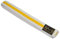 TEKKA BUDO Kampfsport Gürtel mit Mittelstreifen weiß-gelb 220 cm 2-farbig - Budogürtel, Karate, Judo, Taekwondo, Ju-Jutsu