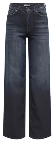 ONLY Female Jeans mit weitem Bein ONLMADISON Hohe Taille Weiter Beinschnitt Jeans
