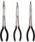 3 Pcs 11 Long Nose Pliers Set,Straight Long Needle Nose Pliers,25/45 Degree Angle Curved Pliers for Wire Bending,Shaping,Trimming