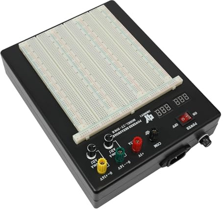 KiwiHood Professionelles Breadboard-Kit 2390 Kontakte Lötfreies Prototyping-Board integrierte Spannungsversorgung für DIY-Elektronikprojekte, Labor- und Bildungszwecke