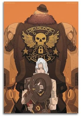 VBHEJRNE Overwatch Videospiel-Kunst-Poster, dekoratives Gemälde, Leinwand, Wandposter und Kunstdruck, moderne Familienschlafzimmer-Dekoration, Poster, 60 x 90 cm