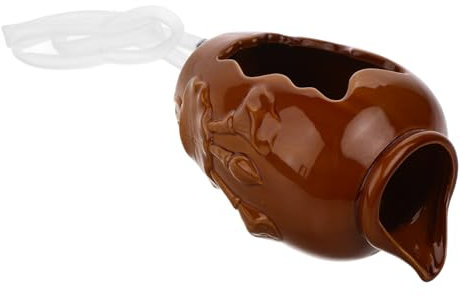 Toddmomy Retro-Aquarium Kleiner teich wasserspender Wasserkaskade wasserspeier Gartenpflanzgefäß Brunnen Wasser- Tank wachsend im Umlauf chinesische Keksdosen Kimchi-Topf Keramik Khaki