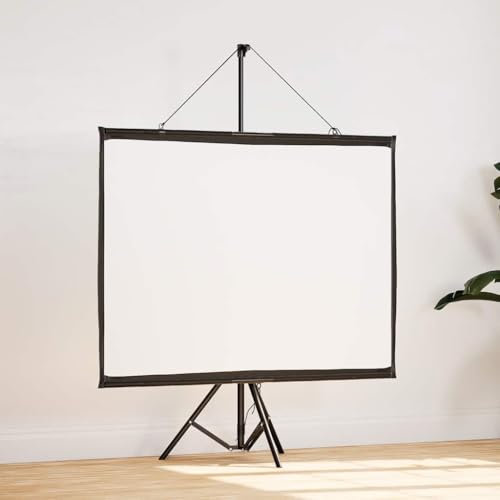 Pantalla de proyección con trípode de 60 pulgadas 4:3 - Pantalla de proyección portátil para cine en casa y presentaciones - Montaje rápido y estable - Ideal para interiores y exteriores