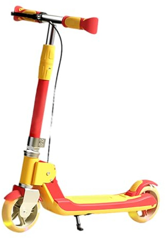 Trottinette pour enfants de 6 à 12 ans, adolescents, charge maximale de 108,9 kg, pliable, suspension antichoc, 5 hauteurs réglables, micro trottinette conçue avec roues lumineuses à DEL, plate-forme