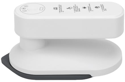 Depisuta Mini Travel Iron, Cordless Handheld Electric Iron with Handle and Storage Box, 3 Adjustable Temperature Settings, Dry Wet Ironing Machine for Sewing Quilting Handcraft