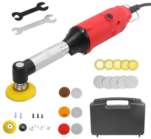 Outil De Restauration Des Joints De Carrelage,18 Pièces Joints de Carrelage – Meuleuse Droite 350W 6 Vitesses, avec Accessoires pour Polissage, Ponçage, Découpe (A)