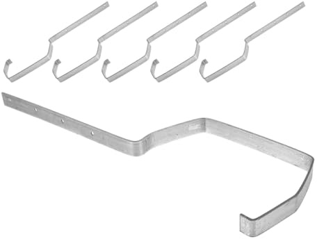CLISPEED Iron Roof Brackets Heavy Duty Metal Gutter Brackets 6 Pcs for Stable Rainwater Flow and Gutter Support