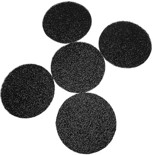 SOLUSTRE 5 Pezzi Filtri Rotondi in Carboni Attivi per Lettiera Gatto, Monouso Funzione Antiodore, Materiale Carbone Attivato, per Mantenere Freschezza e Pulizia