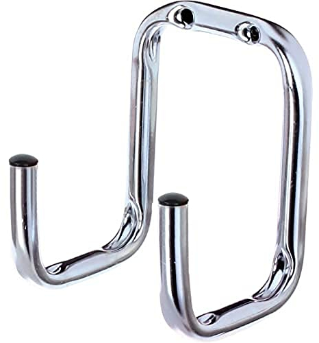 Alberts 856175 Wandhaken | wahlweise in verschiedenen Ausführungen | doppelt abgewinkelt | galvanisch blau verzinkt | Durchmesser Ø12 mm | 115 x 80 x 90 mm | 5er Set