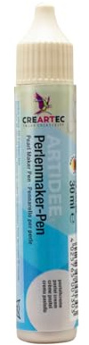 Artidee CREARTEC Perlenmaker Pen - Pastellcreme - zum Gestalten von dekorativen 3D Farbperlen auf Textilien, Holz, Pappe, Leder, Glas, Keramik - 30ml - Made in Germany
